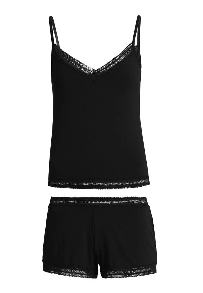 Vêtement De Nuit ANNA FIELD Anna Field Claire Fagotting Short Set Noir Femme | IWJ-0120752